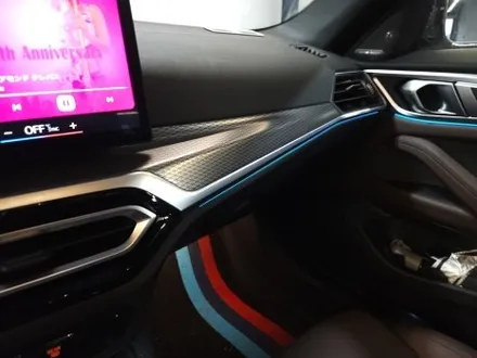BMW i4 실내 카본 인테리어 + 리츠 광각미러 + 크리스탈 기어노브 세트.