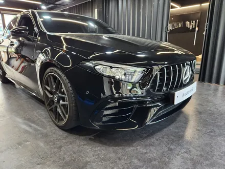 벤츠 W177 A45 AMG 블랙팩 엠블럼 교체 + 부분랩핑.