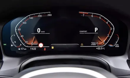 BMW M트랙 계기판 모드 변경.