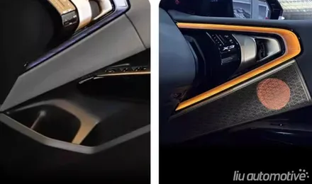 BMW 신형 X3 G45 엠비언트 스피커 확장 패키지.
