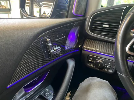 벤츠 W167 GLE 실내 카본 트림 세트.