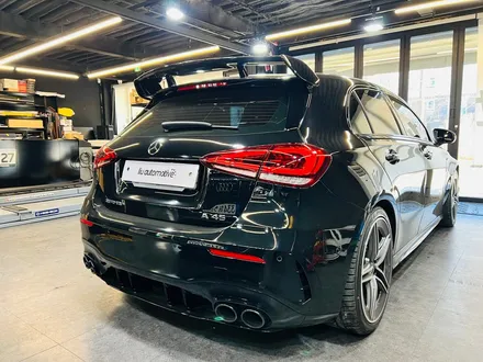 벤츠 W177 A45 AMG 헤드라이트 보호 블랙베젤 타입 PPF.