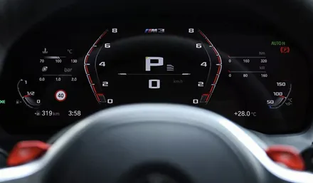 BMW M트랙 계기판 모드 변경.