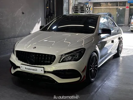벤츠 CLA45 AMG 전동 트렁크 장착 + 블랙팩 랩핑 시공기｜리우파츠 오토모티브. / 서울 서초