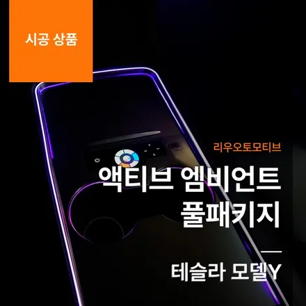 테슬라 모델Y 액티브 엠비언트 풀패키지.