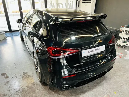 벤츠 W177 A45 AMG 헤드라이트 보호 블랙베젤 타입 PPF.
