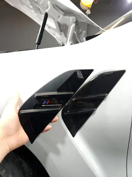 BMW G80 M3 카본 파츠 프론트립 + 디퓨저 + 미러 + 카나드 + 휀다 투어링 G81.