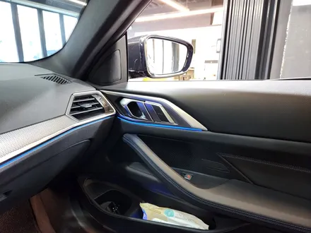 BMW G22 4시리즈 쿠페 회오리 트위터 + 도어 미드레인지 + 크리스탈 기어봉 교체 시공 패키지.