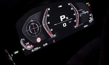 BMW M트랙 계기판 모드 변경.