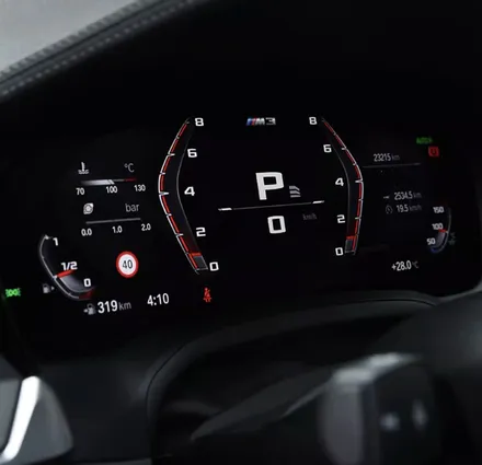 BMW M트랙 계기판 모드 변경.