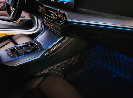 BMW G23 4시리즈 컨버터블 기어패널 엠비언트 + 카본패키지.