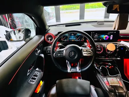 벤츠 W177 A45 AMG 순정 엠비언트 확장 시공 작업.