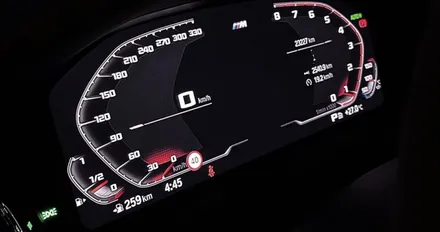 BMW M트랙 계기판 모드 변경.