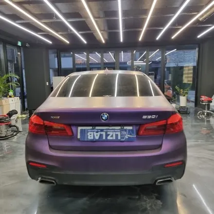 [경기랩핑] BMW 530i 매트 메탈릭 퍼플 보험처리 부분랩핑 / 고양시 덕양구 신원동