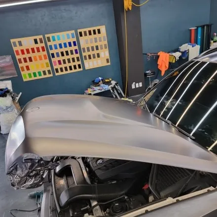 [서울랩핑] BMW X6 (E71) 3M 사틴다크그레이 부분랩핑 재시공 / 고양시 덕양구 신원동
