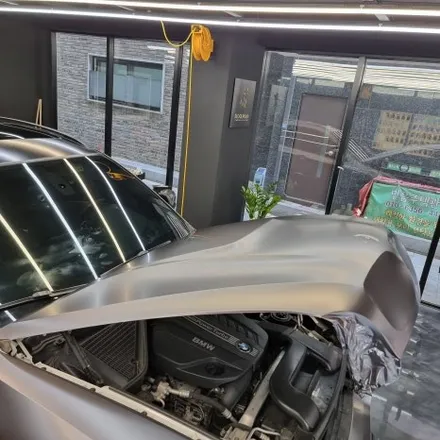 [서울랩핑] BMW X6 (E71) 3M 사틴다크그레이 부분랩핑 재시공 / 고양시 덕양구 신원동