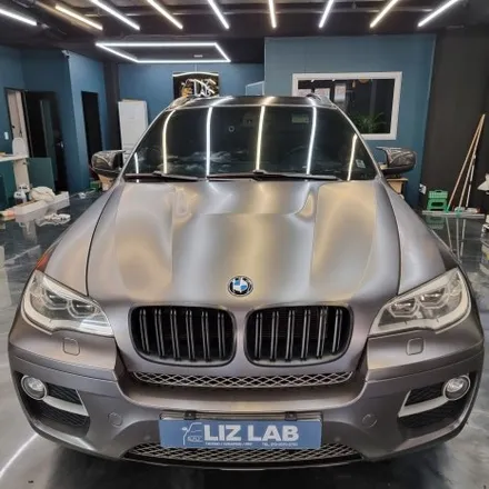[서울랩핑] BMW X6 (E71) 3M 사틴다크그레이 부분랩핑 재시공 / 고양시 덕양구 신원동