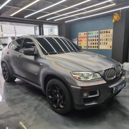 [고양랩핑] BMW X6 E71 3M 사틴 블랙, 사틴 다크 그레이 부분랩핑 / 고양시 덕양구 신원동