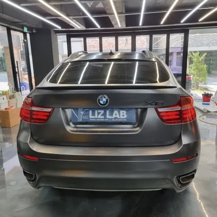 [서울랩핑] BMW X6 (E71) 3M 사틴다크그레이 부분랩핑 재시공 / 고양시 덕양구 신원동