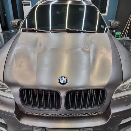 [서울랩핑] BMW X6 (E71) 3M 사틴다크그레이 부분랩핑 재시공 / 고양시 덕양구 신원동