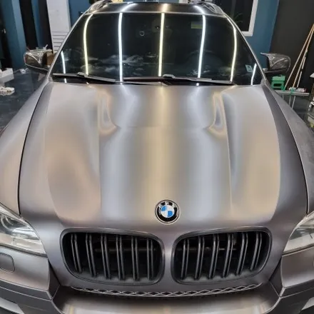 [서울랩핑] BMW X6 (E71) 3M 사틴다크그레이 부분랩핑 재시공 / 고양시 덕양구 신원동