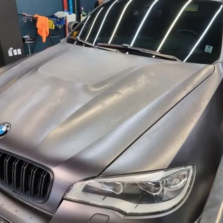 [서울랩핑] BMW X6 (E71) 3M 사틴다크그레이 부분랩핑 재시공 / 고양시 덕양구 신원동