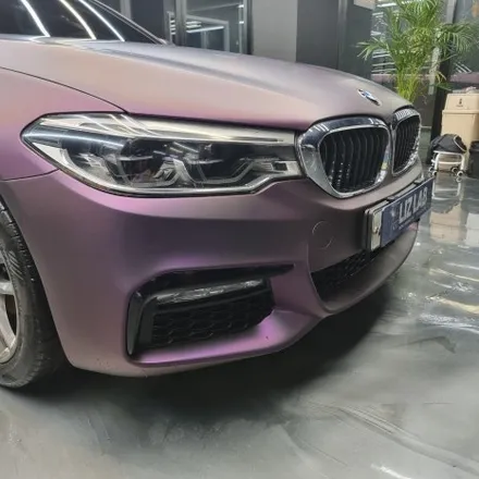[경기랩핑] BMW 530i 매트 메탈릭 퍼플 보험처리 부분랩핑 / 고양시 덕양구 신원동