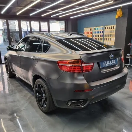 [서울랩핑] BMW X6 (E71) 3M 사틴다크그레이 부분랩핑 재시공 / 고양시 덕양구 신원동