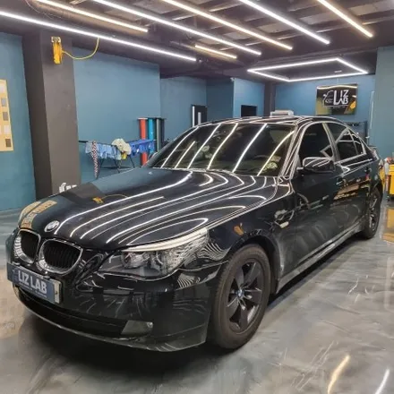 [덕양랩핑] BMW E60 520I 3M 유광 블랙 메탈릭 전체랩핑 & 크롬딜리트 / 고양시 덕양구 신원동