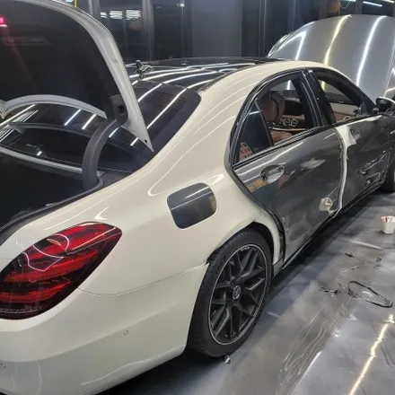 [일산랩핑] 메르세데스 벤츠 S63 AMG 전체랩핑 제거 / 고양시 덕양구 신원동