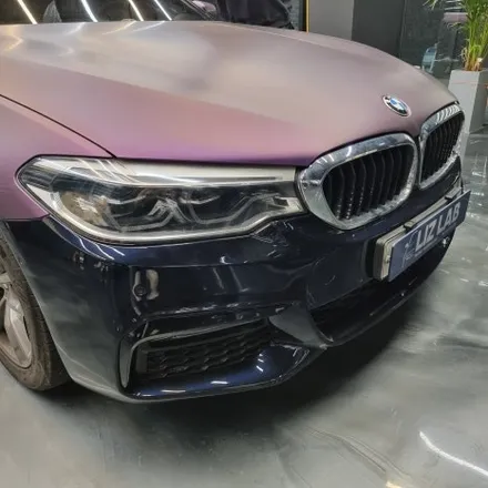 [경기랩핑] BMW 530i 매트 메탈릭 퍼플 보험처리 부분랩핑 / 고양시 덕양구 신원동