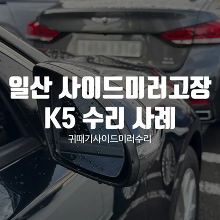일산 사이드미러고장 K5 상하작동, 안접힘 수리 해결! / 경기 파주