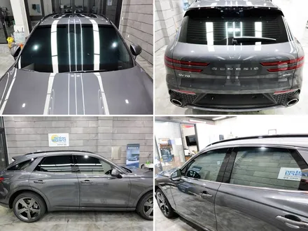 수원 신차패키지 gv70 노블레스K 고급스러운 반사 다크블루 썬팅!
