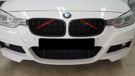 BMW F30 3시리즈 루프스킨+그릴보강바랩핑[수원랩핑+동탄랩핑+진팩토리+BMW3시리즈+F30루프스킨+BMW루프스킨+보강바랩핑] / 화성 동탄