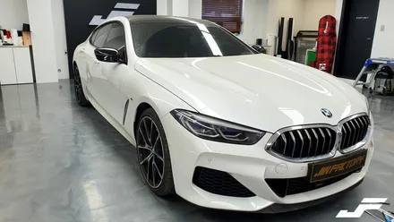 BMW 8시리즈  크롬몰딩랩핑[#화성랩핑#동탄랩핑#수원랩핑#진팩토리#BMW8시리즈#BMW크롬죽이기] / 화성 남여울