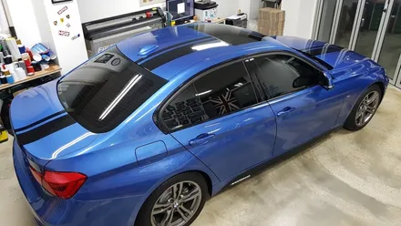 BMW F30320D M퍼포먼스 스트라이프데칼+M퍼포먼스 사이드데칼[수원랩핑+동탄랩핑+진팩토리+BMW데칼+F30데칼+M퍼포먼스데칼+BMW스트라이프데칼+본넷데칼+BMW튜닝] / 화성 동탄