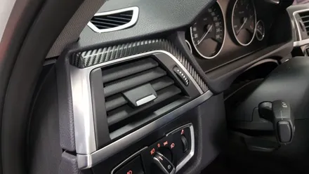 BMW F30 3시리즈 실내 카본랩핑 [수원랩핑+동탄랩핑+진팩토리+BMW실내랩핑+F30실내랩핑+3시리즈실내랩핑+320D실내랩핑] / 화성 동탄