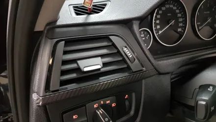 BMW F30 3시리즈 실내카본+스웨이드랩핑[수원랩핑+동탄랩핑+진팩토리+화성랩핑+BMW실내랩핑+BMW카본랩핑+F30실내랩핑] / 화성 동탄