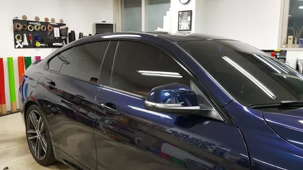 BMW F32 4시리즈 크롬몰딩랩핑[수원랩핑+동탄랩핑+진팩토리+BMW랩핑+크롬죽이기+4시리즈크롬랩핑+크롬몰딩랩핑] / 화성 동탄