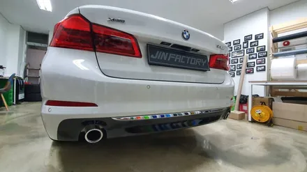BMW G30 530i 디퓨저랩핑+사이드데칼[#화성랩핑#동탄랩핑#수원랩핑#진팩토리#BMW사이드데칼#BMW포인트랩핑#G30디퓨저랩핑] / 화성 동탄