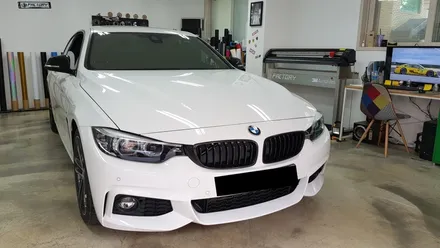 BMW 420i 라이트필름+사이드미러랩핑+그릴랩핑[수원랩핑+동탄랩핑+진팩토리+BMW420i랩핑+4시리즈랩핑+4시리즈그릴랩핑+4시리즈사이드미러] / 화성 동탄