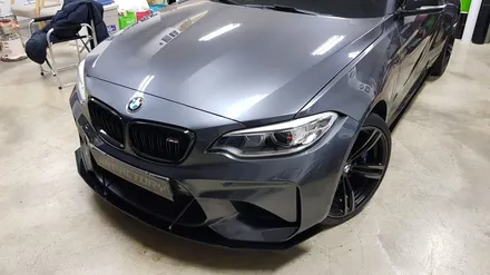 BMW F87 M2 에어로파츠 장착 [#화성랩핑#동탄랩핑#수원랩핑#진팩토리#BMW파츠#BMW프론트립#BMW에어로파츠#튜닝파츠#M2프론트립#M2사이드립] / 화성 동탄