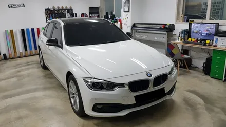 BMW F30 320D 루프스킨+사이드미러랩핑[수원랩핑+동탄랩핑+진팩토리+BMW320D+F30320D+3시리즈루프스킨+3시리즈사이드미러+F30사이드미러랩핑] / 화성 동탄