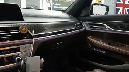 BMW G11 7시리즈 실내 카본 랩핑[수원랩핑+동탄랩핑+진팩토리+BMW7시리즈+G11실내랩핑+BMW실내랩핑+실내카본랩핑] / 화성 동탄
