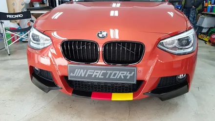 BMW 1시리즈 포인트데칼+스플리터랩핑[#화성랩핑#동탄랩핑#진팩토리#수원랩핑#118D3색데칼#1시리즈스플리터랩핑#BMW스플리터랩핑#BMW3색포인트] / 화성 동탄