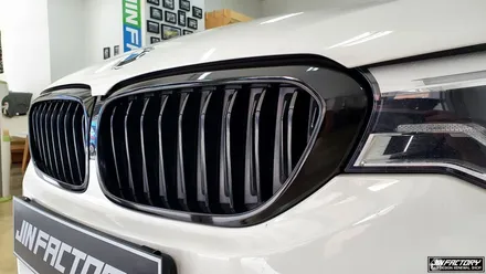 BMW G30 5시리즈 사이드미러커버교체+그릴랩핑[#화성랩핑#동탄랩핑#수원랩핑#진팩토리#BMW그릴랩핑#BMW사이드미러커버교체] / 화성 남여울