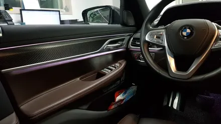 BMW G11 7시리즈 실내 카본 랩핑[수원랩핑+동탄랩핑+진팩토리+BMW7시리즈+G11실내랩핑+BMW실내랩핑+실내카본랩핑] / 화성 동탄