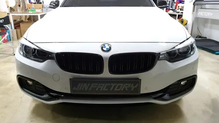BMW F32 4시리즈 크롬몰딩랩핑+사이드미러랩핑[화성랩핑+수원랩핑+동탄랩핑+오산랩핑+진팩토리+BMW4시리즈+BMW크롬몰딩랩핑+BMW사이드미러랩핑] / 화성 동탄