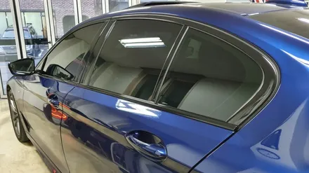BMW G30 5시리즈 유리몰딩랩핑+그릴랩핑[#화성랩핑#동탄랩핑#수원랩핑#진팩토리#G30유리몰딩#G30그릴랩핑#크롬죽이기] / 화성 남여울