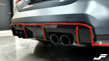 BMW G82 M4 포인트랩핑/스포일러PPF[#화성랩핑#오산랩핑#동탄랩핑#수원랩핑#진팩토리#스완넥스포일러#M4랩핑#엣지라인랩핑#스포일러PPF] / 화성 남여울